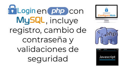 Registro y Login de Usuarios con PHP y Mysql Registro y Login de Usuarios con PHP y Mysql