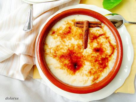 Crema de arroz con leche caramelizado Crema de arroz con leche caramelizado