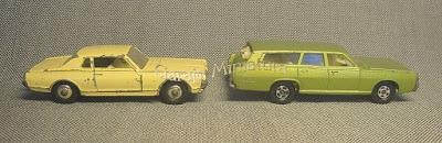 Mercury cupé y rural a la Matchbox