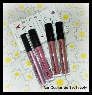 Pack de labiales gloss satinados Nobea Heartbeat Pack de labiales gloss satinados Nobea Heartbeat