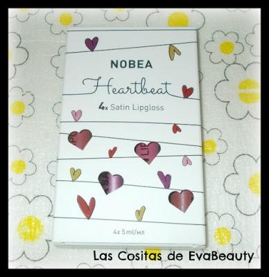 Pack de labiales gloss satinados Nobea Heartbeat