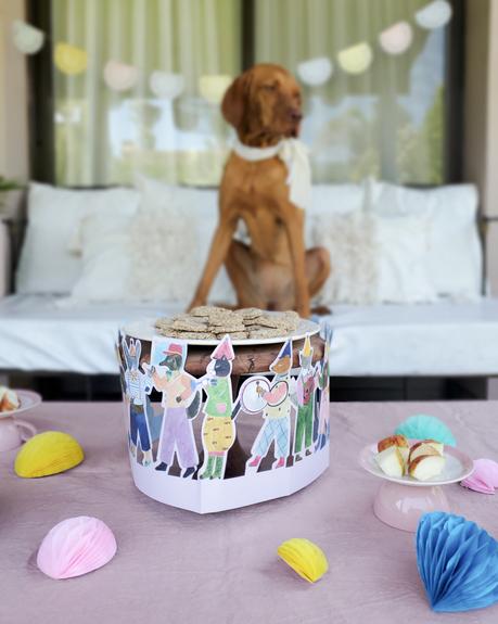 Feliz Cumple perruno con galletas caseras