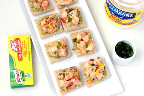 Canapés de Ceviche de Camarones