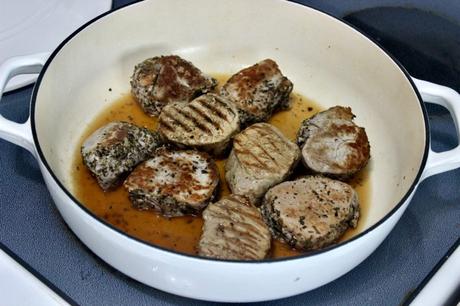 Filete de cerdo en salsa de berries