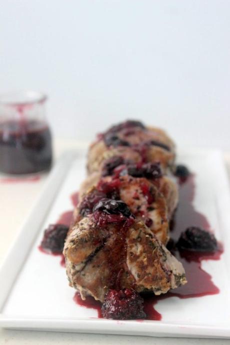 Filete de cerdo en salsa de berries