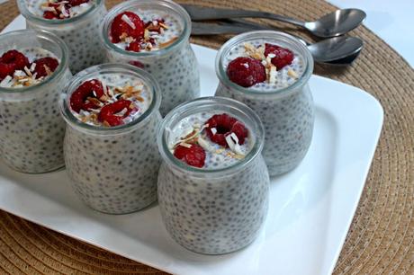 Pudín de leche y chía Pudín de leche y chía