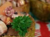 Tostones rellenos pulpo