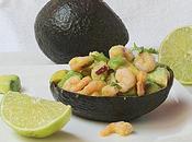 Aguacates rellenos camarones