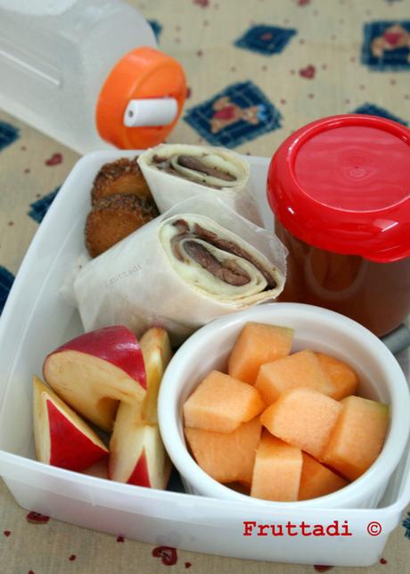 Wrap de steak y queso mozzarella