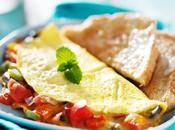 Omelette vegetales mozzarella