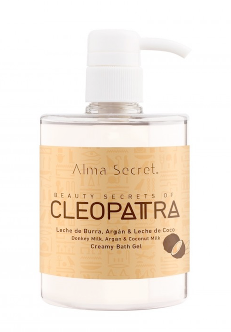 Gel de baño cremoso Cleopatra con leche de burra, argán y leche de coco de Alma Secret