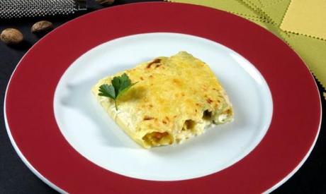 Canelones rellenos de verdura con espinacas