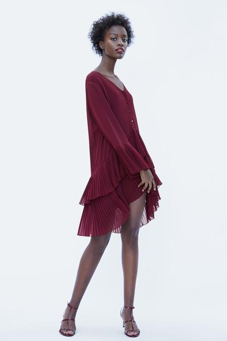 Como Combinar Falda Polipiel Burdeos