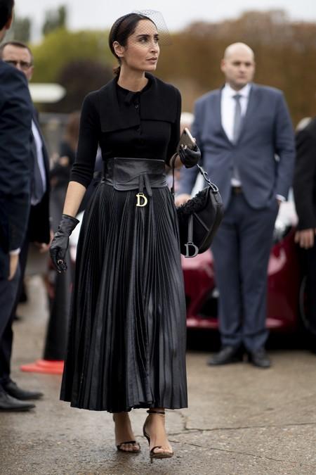 Como Combinar Falda Polipiel Burdeos