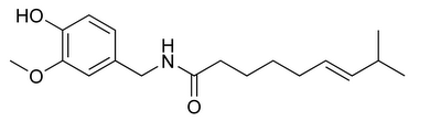 Capsaicin capsaicina estructura formula