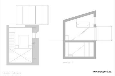 Cabaña de piedra estilo Contemporáneo