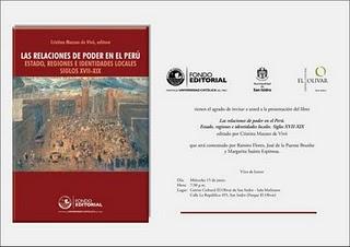Cristina Mazzeo. LAS RELACIONES DE PODER EN EL PERÚ