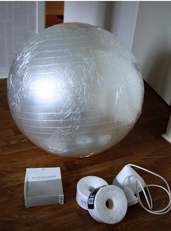 Diy: Lámpara de hilos tipo random light gigante