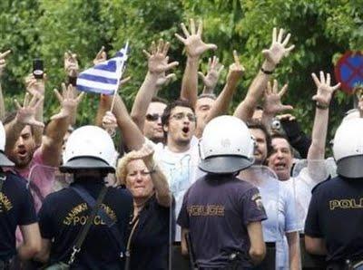 Huelga y protestas en Grecia