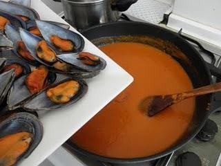 Mejillones en salsa