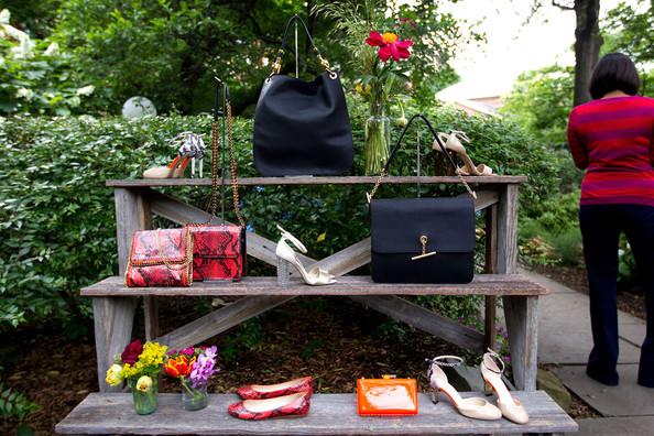 A general view of shoes and bags during the Stella McCartney Spring 2012 Presentation at a Private Location on June 13, 2011 in New York City.