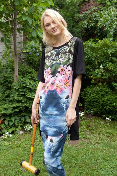 A model attends the Stella McCartney Spring 2012 Presentation at a Private Location on June 13, 2011 in New York City.