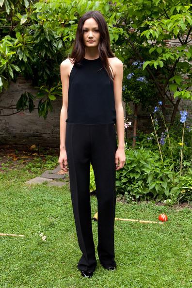 A model attends the Stella McCartney Spring 2012 Presentation at a Private Location on June 13, 2011 in New York City.