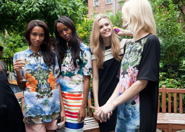 Models attend the Stella McCartney Spring 2012 Presentation at a Private Location on June 13, 2011 in New York City.