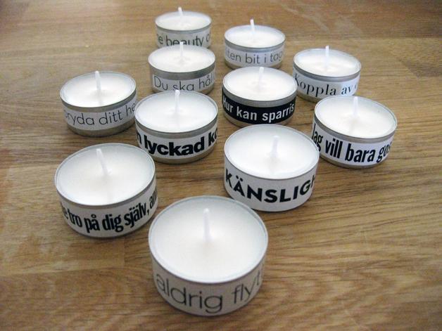 Diy: decorar las velas con citas y frases