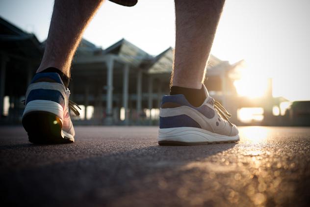 Encima Miguel me trae unas Saucony Elite x Bodega