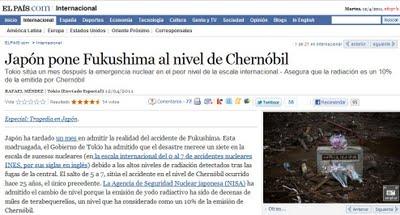 El accidente de Fukushima calificado en el nivel 7, como Chernóbil
