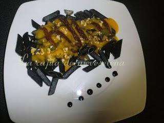 Penne rigate nero de 'Halloween'