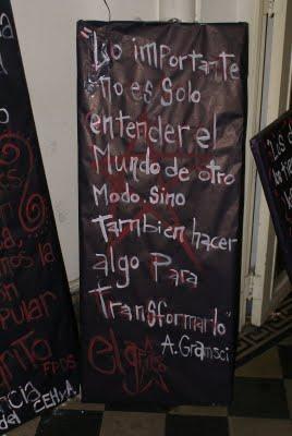 Para los que perdieron el Norte, desde la Facultad de Humanidades, Rosario, Argentina (fotos)