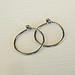 Small Classic Niobium Hoops for Sensitive Ears - Hypoallergenic Earrings- Silver Color