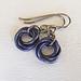 Royal Purple Niobium Mobius Knot Earrings - Hypoallergenic - Nickel Free - For Sensitive Ears