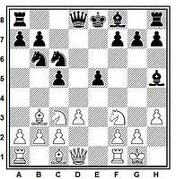 Mate de Legal (aplicación en la partida de ajedrez Huber vs. Lemke)