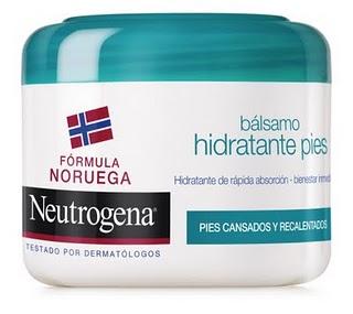 Aliados del verano . Pies hidratados y frescos con el bálsamo hidratante para pies de Neutrogena.