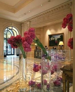 Las flores del Four Seasons Jorge V en Paris