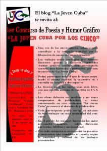 1er Concurso de Poesía y Humor Gráfico “La Joven Cuba por Los Cinco”