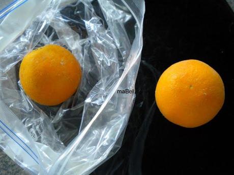 Zumo concentrado de naranja - 2 naranjas rinden 4 litros