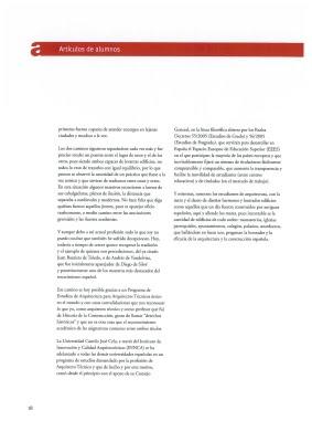 AQUELLOS AÑOS EN LA ESCUELA: ARQUITECTURA PARA ARQUITECTOS TÉCNICOS (MARZO Y ABRIL 2007)