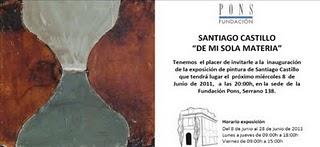 Exposición del pintor Santiago Castillo expone en la Fundación PONS.