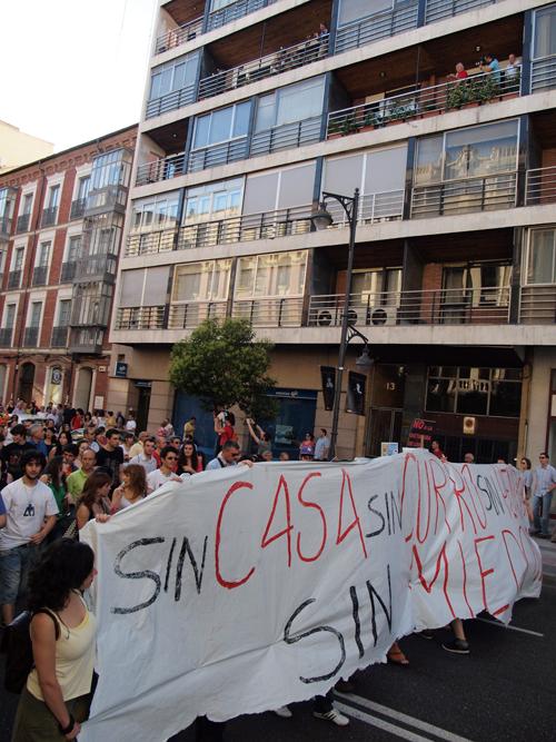 Manifestación contra el Pacto del Euro en Valladolid