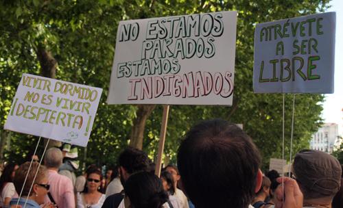 Manifestación contra el Pacto del Euro en Valladolid
