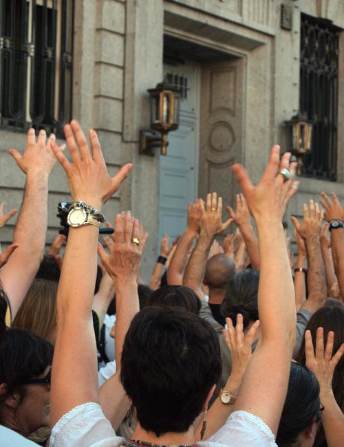 Manifestación contra el Pacto del Euro en Valladolid