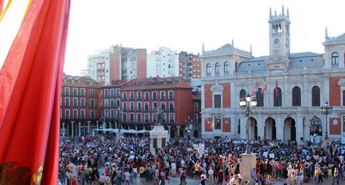 Manifestación contra el Pacto del Euro en Valladolid
