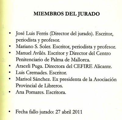 Los mejores relatos breves juveniles de la provincia de Alicante 2011