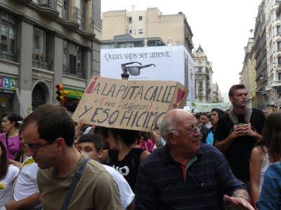 Manifestación contra el Pacto del Euro en Barcelona