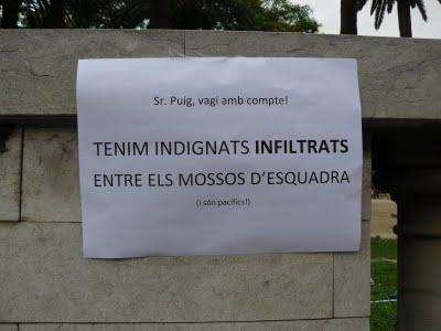 Manifestación contra el Pacto del Euro en Barcelona