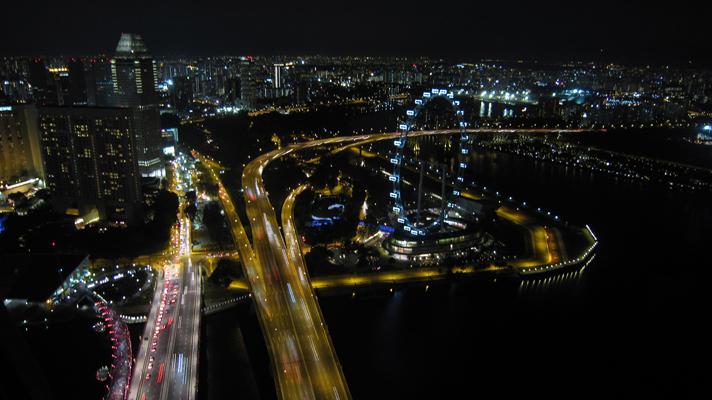 Noches por todo lo alto en Singapur